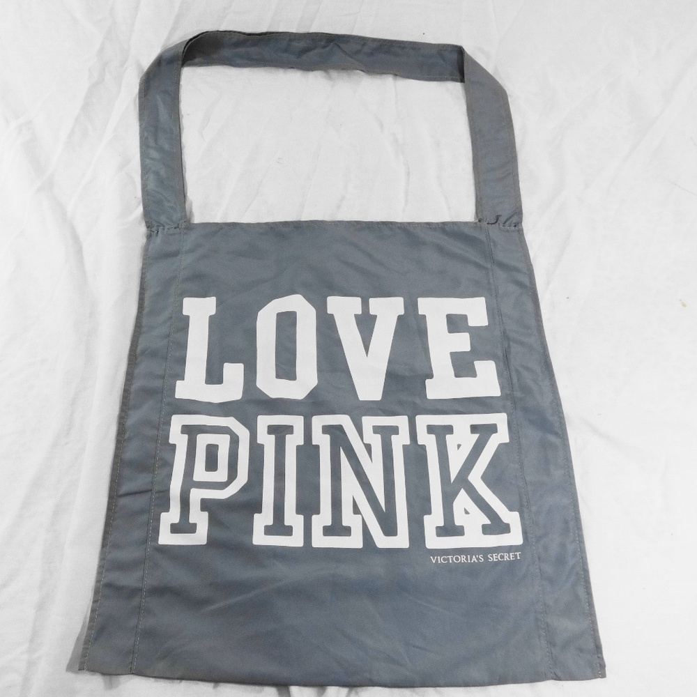 VS PINK Gray Light Carryall Tote/Beach Bag